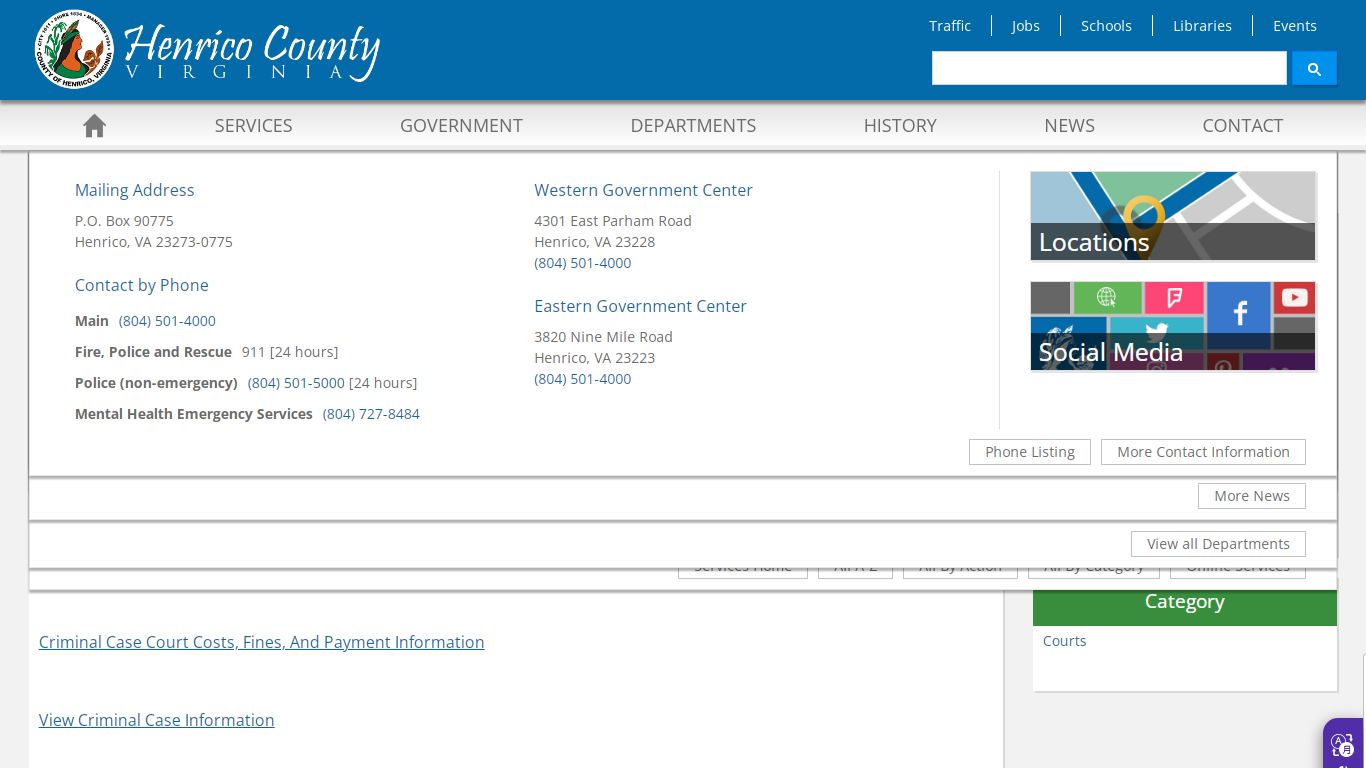 Criminal Cases in Circuit Court - Henrico County, Virginia