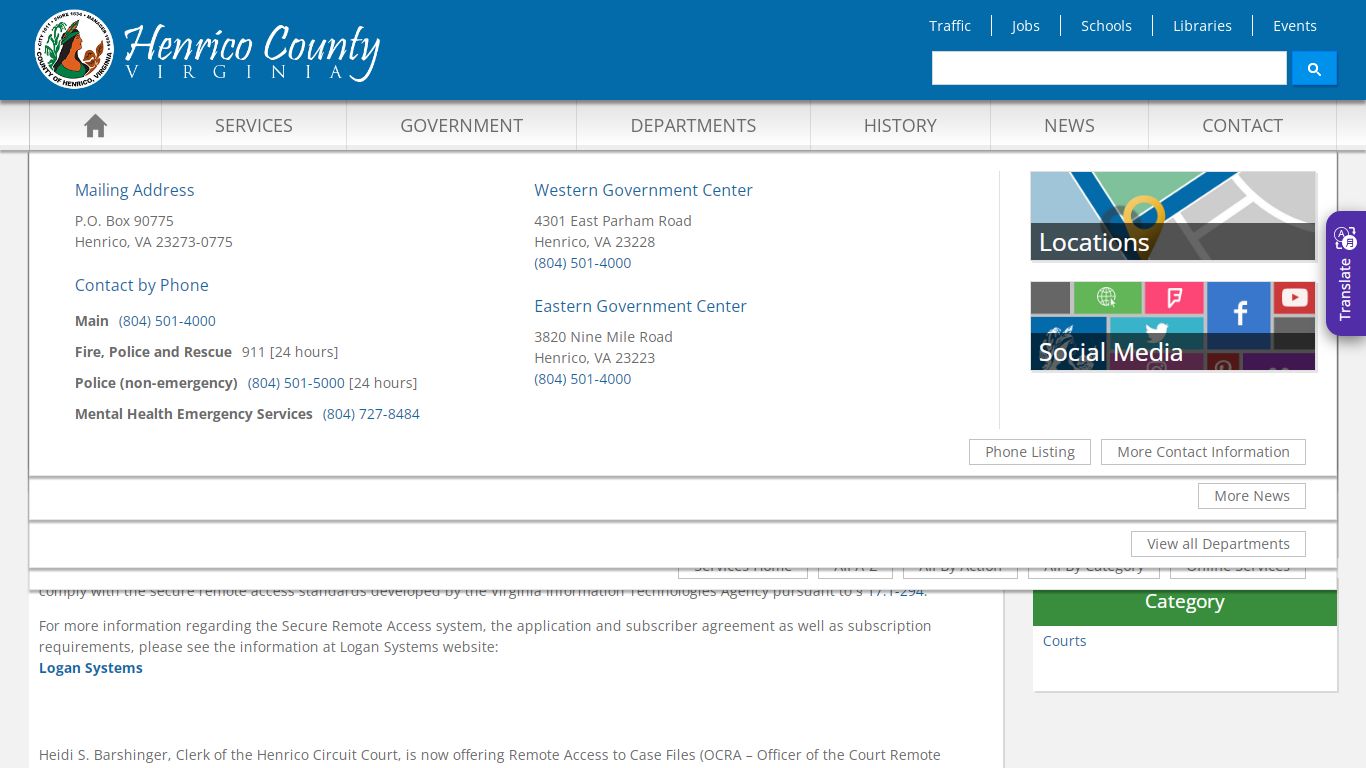 View Circuit Court Online Records - Henrico County, Virginia